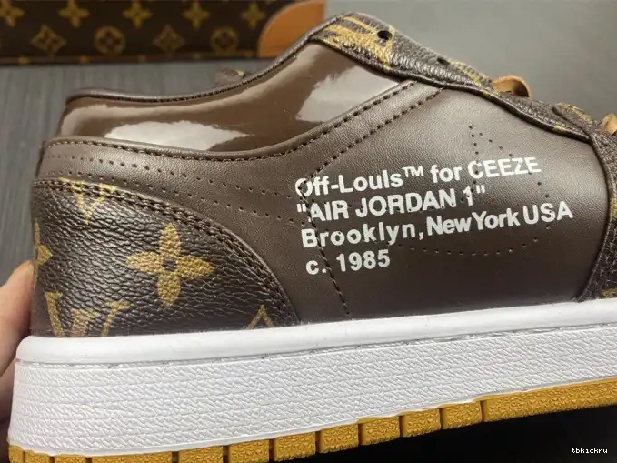 Reps TBkick x AJ1 LOW Air Off-Louis 1 Jordan OW 0617